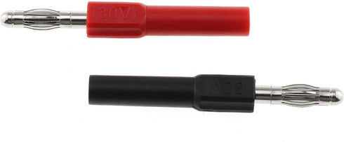 DGZZI 4mm Male to Female Banana Jack Adapter Coupler Connector Extension, 4PCS, 30VAC/60VDC, 10A, Copper, Black and Red...